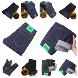 Nouveau JEANS chino Pantalons pantalons pour hommes Stretch Automne hiver jeans moulants pantalons en coton lavé droit affaires décontracté QK653