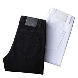 Nieuwe JEANS chino Broek broek Dunne herenbroek Stretch Lente Zomer nauwsluitende jeans katoenen pantalon gewassen rechte business casual DW746-L