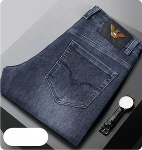 Nouveau jean Pantalon Pant à hommes pantalons pour hommes Stretch Autumn hiver ddicon brodé jeans à proximité panton de coton lavé.