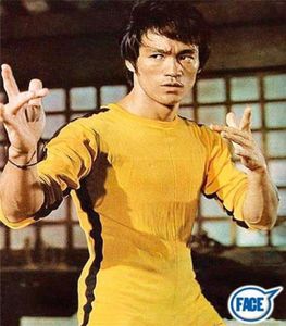 Nieuwe Jeet Kune Do Game of Death Costume Jumpsuit Bruce Lee Classic Yellow Kung Fu Uniforms Cosplay JKD5318169