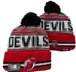 Bonnet DVILS en jersey de Hockey nord-américain, Patch latéral de l'équipe de Hockey nord-américain, chapeau de Sport en laine tricoté, casquette de crâne A0, nouveau JERSEY