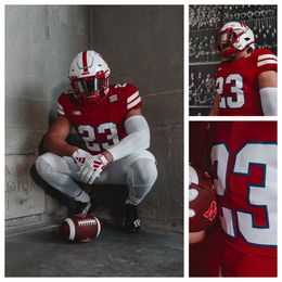 Nebraska Cornhuskers voetbalshirt 89 Arik Gilbert 48 MJ Sherman 69 Turner Corcoran 15 Malachi Coleman 24 Thomas Fidone II 23 Corey Collier Jr. 13 Marcus Washington