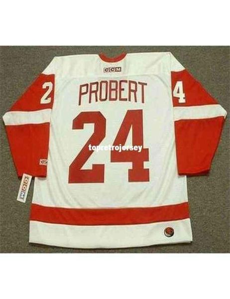 New Jerseys Bob Probert 1993 Ccm Home Retro Hockey Jersey Vintage Mangas largas5120930