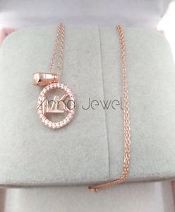 Nieuwe sieraden vriendschap M stijl Rose Goud 925 Sterling zilveren initiële kettingen voor vrouwen string kettingen hanger sets verjaardagscadeaus9506087