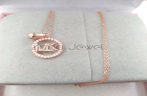 Nouveaux bijoux d'amitié style M en or rose 925 colliers initiaux en argent sterling pour femmes chaînes à cordes pendentif ensembles cadeaux d'anniversaire 5082952