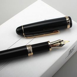 Nuevo Jinhao X350 Fuente de metal Pen negro Ef f Iridium Nib School Office Supplies Pense de regalo de tinta papelería