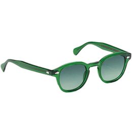 Nieuwe Depp retro-vintage gradiënt-getint zonnebril UV400 unisex 49 46 44mm Italië plank ronde fullrim voor recept Acustomized Goggles Fullset Design Case