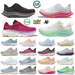 Hoka Hokas Hokah Clifton 9 8 Running Shoes Bondi 8 Women Men Mesh Jogging Trainers Kawana ON Cloud Sports Sneakers 【code ：L】chaussures big size 47