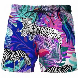 Nouveaux animaux de la jungle Bermuda pour hommes Vêtements pour hommes Unisexe Short de plage surdimensionné 2022 Casual Summer Pantalon de survêtement imprimé 3D 363D #