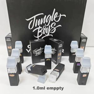 Nieuwe jungle boy boy boyz live hars wegwerp vape lege pennen vapes wegwerpartikelen e sigarettenbar pods apparaat 380 mAh oplaadbare batterij 1 ml verdamping met verpakking