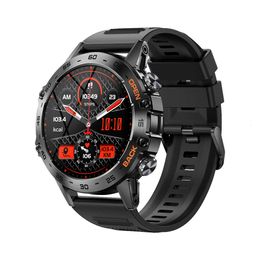 Nieuwe K52 Bluetooth -oproep smartwatch met ultra lange standby -tijd, hartslag, bloedzuurstof, buiten drie defensiesporten smartwatch