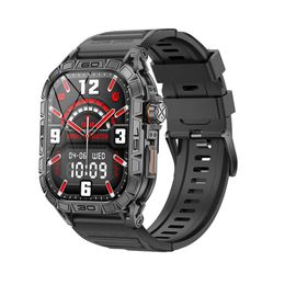 Nieuwe K63 Bluetooth-oproep 1.96-inch AMOLED HD-scherm Weermuziek Hartslag Multi Sport Smart Watch