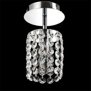 NOUVEAU K9 Lustre en cristal lumière E14 tête unique LED chaîne d'économie lampe suspendue moderne plaqué pour salon salle à manger chambre 110 V/220 V LL