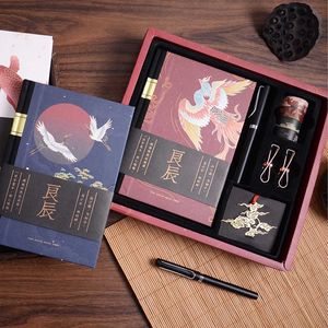 Nieuwe Kawaii Notebook Box Set Kuitboeken van briefpapier schattig dagboek Budgetboek Journal en Washi Tape Gift School Supplies Kerstmis