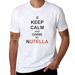 Nuevo Mantenga la calma y dame mi camiseta nutella camisetas para fanáticos de los deportes ropa hippie camiseta gráfica camisetas divertidas camisetas lisas hombres i77B #