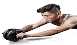 Nouveau garder les roues en forme pas de bruit roue abdominale Ab rouleau avec tapis pour bras taille jambe exercice Gym équipement de Fitness Y2005061151432