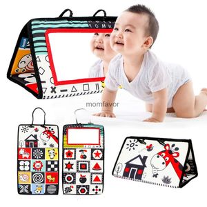 Nouveaux souvenirs noir et blanc bébé miroir ventre temps jouets pour bébés Montessori développement ramper jouets contraste élevé bébé jouet activité miroir