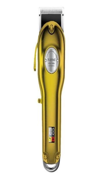 Nouveau Kemei tondeuse professionnelle tout en métal rechargeable pour barbier hommes électrique barbe rasoir coupe de cheveux machine 20203556404