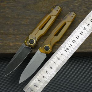 Nuevo 7551 cuchillo plegable mango PEI 9Cr18Mov acero afilado alta dureza 2,79 