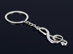 NIEUWE Key Chain Key Ring Silver Pated Musical Note Keychain voor CAR Metal Music Symbol Chains8411294
