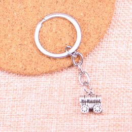 Nieuwe sleutelhanger 14*14 mm Stage Conestoga Wagon Hangers Diy Men Auto Key Chain Ring Holder Keyring Souvenir sieraden Gift