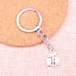 Nouveau porte-clés 20*14mm plage parapluie pendentifs bricolage hommes voiture porte-clés porte-anneau porte-clés Souvenir bijoux cadeau