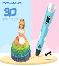 New Kid 3D Imprimante stylo avec USB RP800A PLA ABS Filament Filament Dessin d'anniversaire Toy Dessin 9192522