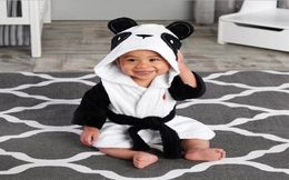 New Kids badjas 4 stijlen Kid Cartoon Nachtjapon Flanel Home Kleding Lovely Mouse Panda Rabbit Baby badjassen met lange mouwen ZZJY71423743