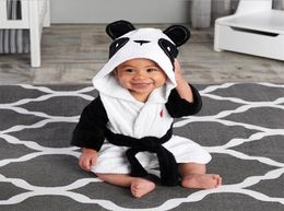 New Kids badjas 4 stijlen Kid Cartoon Nachtjapon Flanel Home Kleding Lovely Mouse Panda Rabbit Baby badjassen met lange mouwen ZZJY79098662