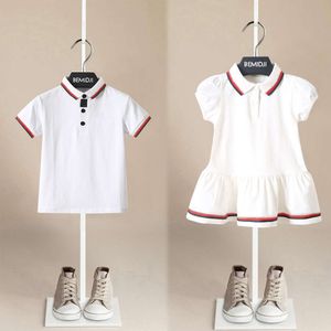 Nouveaux enfants Boutique Vêtements pour filles garçons Summer Polo T-shirt Dress Childre