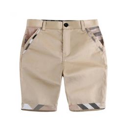 Nieuwe kinderen jongens Casual korte zomer plaid katoenen babymeisjes losse strand shorts broek kinderen kleding 2-8 jaar