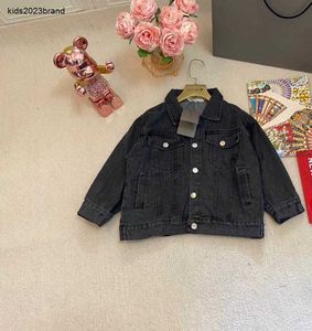 Nouveaux enfants manteau enfants vêtements de marque bébé veste en jean taille 110-150 logo brodé sur le dos garçons filles vêtements d'extérieur 24mars