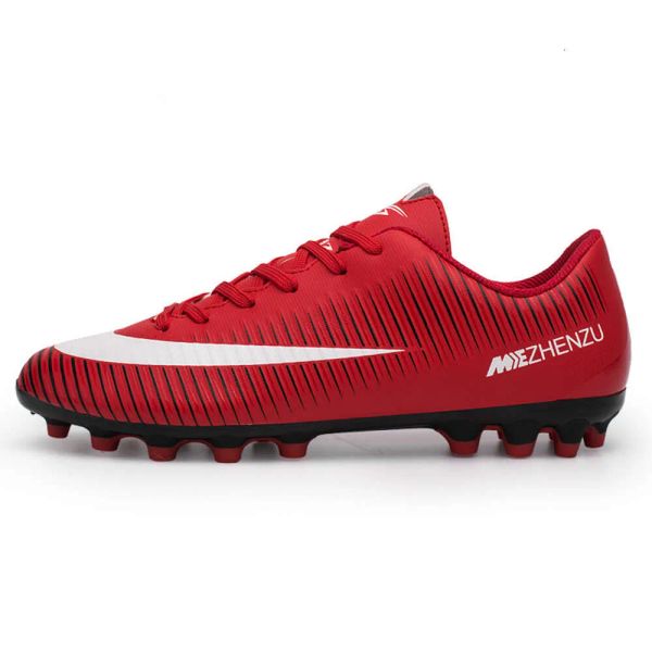 Nouveaux enfants bottes de football enfants AG TF chaussures de football jeunes femmes hommes rouge vert bleu bas chaussures de formation professionnelle taille 36-44