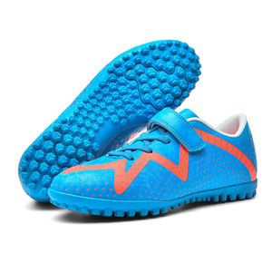 Nieuwe kinderen voetbalschoenen schoenplaten jeugd jongens meisjes voetbalschoenen kinderen outdoor indoor trainingsschoenen blauw zwart wit maat EUR29-39