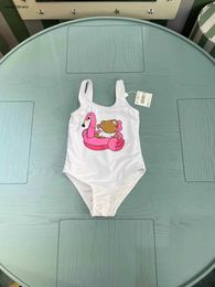 Nieuwe kinderen één-stuks zwempak cartoon patroon afdrukken meisjes badmode maat 80-150 cm zomer kind strand bikini's ontwerper kinderen zwemkleding 24May