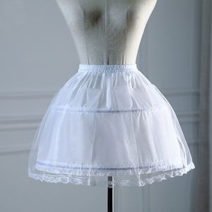 Nouveaux petits jupons pour les filles de fleurs robes petites filles crinoline 2 cerceau jupe jupe jupe lolita jupe bassette vestido de no