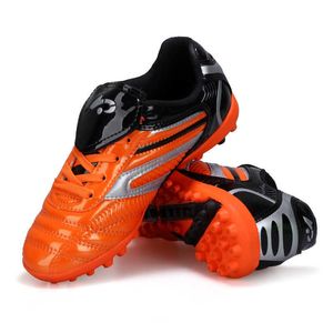 Nouveaux enfants chaussures de football enfants TF bottes de football bas jeunes garçons filles chaussures d'entraînement confortables couleurs orange bleu rouge doux Spike