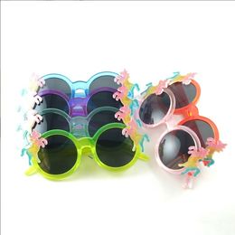 Nouveaux enfants Lunettes de soleil dessin animé Girls Girls Boy Enfants Sun Glasses Round Cosplay Eyeglass Cute Baby Shades Eyewars UV400