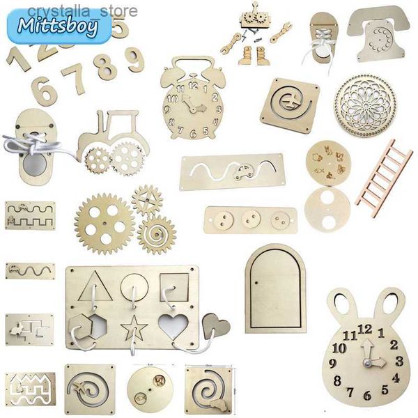 Nouvelle Maternelle Montessori Occupé Conseil Sablier Puzzles Montessori Mur Jeux sablier engrenage Orgue Jouet Jouet Éducatif Pour Cadeaux L230518