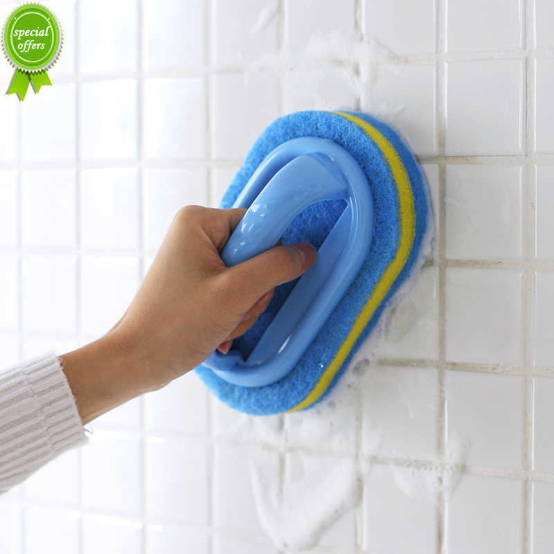 CleanKraft Bath Brush Set - Efficient Cleaning for All Bathroom Surfaces with Interchangeable Heads, Comfort Grip Handle & Durable Bristles. Ideal for Glass, Ceramic, Tiles, Tubs, Showers & More!