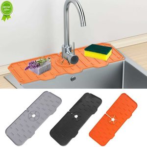Nieuwe Keuken Siliconen Kraan Mat Bloem Sink Splash Pad Afvoer Pad Badkamer Aanrecht Protector Sneldrogende Lade