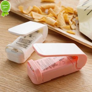 Mini Bag Sealer, Portable Heat Sealer for Plastic Bags, Food Sealer, Kitchen Storage Bag Clips