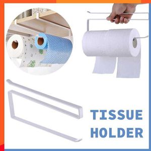 Nieuwe keuken tissue houder hangende badkamer toilet roll papieren houder handdoekrek kast deur haakhouder organisator muurplank