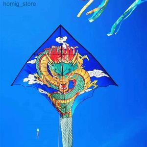 Livraison gratuite New Kites Dragon Kite Flying Toys for Children Kites Kites Factory Ikite Parachute Outdoor Fun Sports Large Air Snakes Y240416