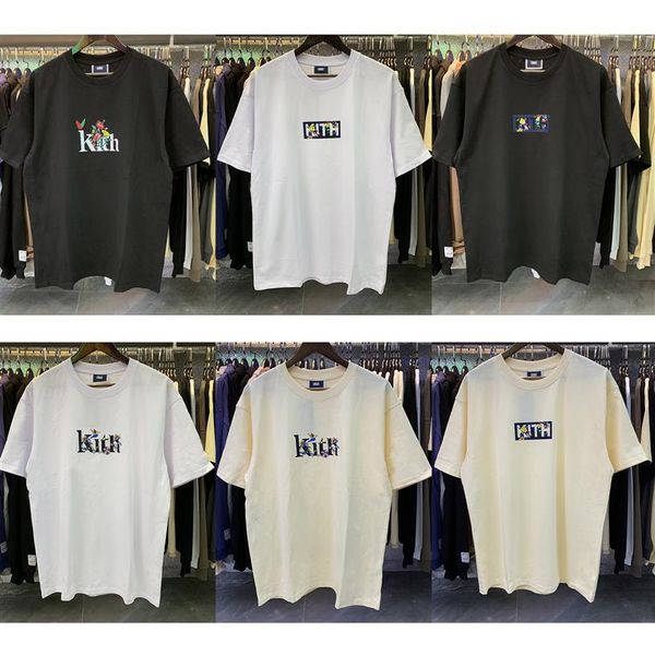 Nuevas camisetas Kith para hombre, camiseta con caja de Tokyo Shibuya, camisetas con estampado de Street View para hombre y mujer, camisetas de gran tamaño, camiseta deportiva 251h