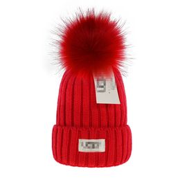 Nieuwe Gebreide Muts Mannen Vrouwen Winter UG Beanie Skull Caps Casual Bonnet Gorro Skullies Gebreide Cap Klassieke Sport Effen Kleur Unisex Warme Hoeden G-4