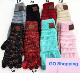 Nouveau tricot écran tactile gant capacitif gants femmes hiver chaud laine gants antidérapant tricoté télédoigts gant cadeaux de noël