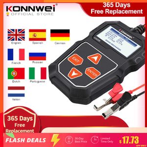 Nouveau KONNWEI KW208 testeur de batterie de voiture 12 V 100 à 2000CCA testeur de circuit de charge de démarrage analyseur de batterie 12 Volts outils de batterie