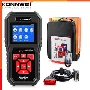 Nieuwe Konnwei KW850 OBD2 Auto -diagnostische scanner Tools OBD 2 Auto diagnostisch gereedschap Controle Engine Automotive Car Scanner Code Reader Black