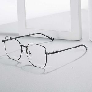 Nieuwe Koreaanse Full Frame Anti Blauw Licht Platte Lens Plain Gezicht Dunne Vrouwelijke Straling Computerbril Mannelijke